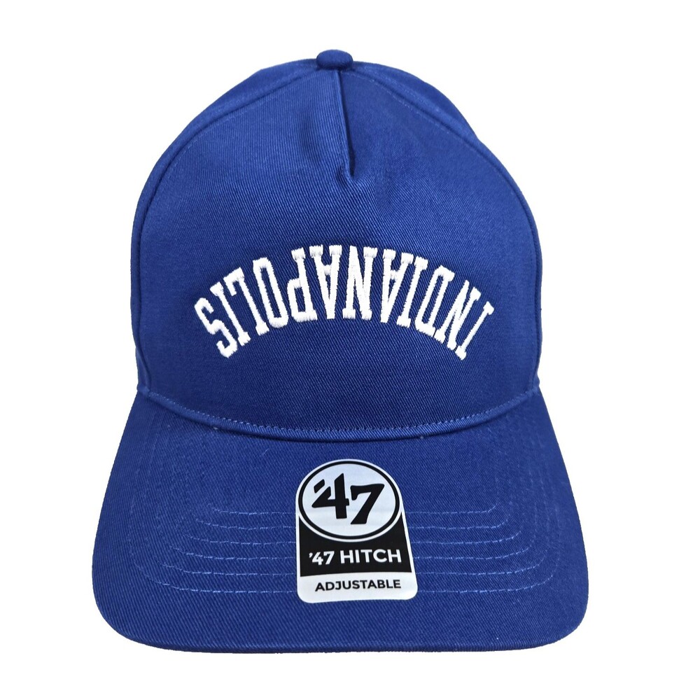 Indianapolis Colts '47 Brand Reversed Script Hitch Blue Snapback Hat New
